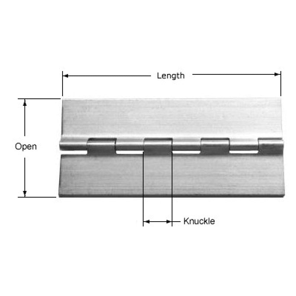 MS20001 Hinge MS20001-A2-7200 72.00" LONG